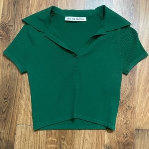 Green Live the Process Top